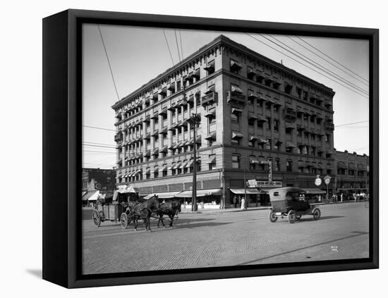 Miller Building, North Yakima, WA, 1915-Ashael Curtis-Framed Premier Image Canvas