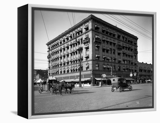 Miller Building, North Yakima, WA, 1915-Ashael Curtis-Framed Premier Image Canvas