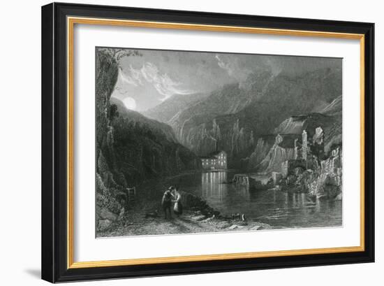 Miller's Dale, Peak District, Derbyshire-Thomas Allom-Framed Art Print