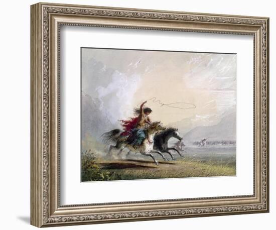 Miller: Shoshone Woman-Alfred Jacob Miller-Framed Giclee Print