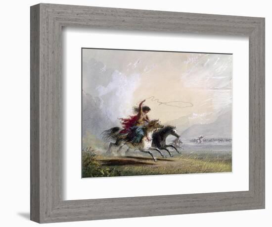 Miller: Shoshone Woman-Alfred Jacob Miller-Framed Giclee Print