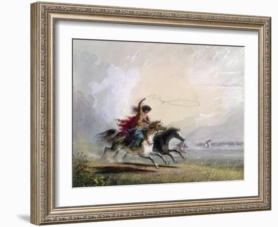 Miller: Shoshone Woman-Alfred Jacob Miller-Framed Giclee Print