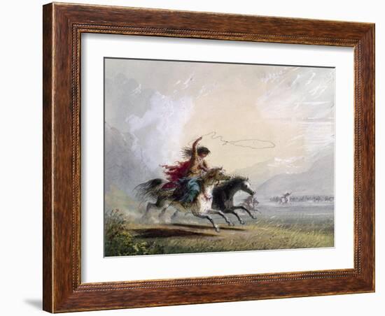 Miller: Shoshone Woman-Alfred Jacob Miller-Framed Giclee Print