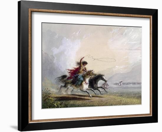 Miller: Shoshone Woman-Alfred Jacob Miller-Framed Giclee Print