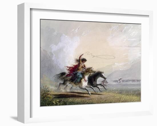 Miller: Shoshone Woman-Alfred Jacob Miller-Framed Giclee Print