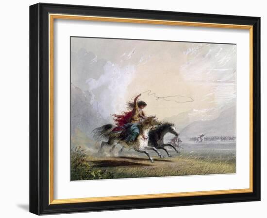 Miller: Shoshone Woman-Alfred Jacob Miller-Framed Giclee Print