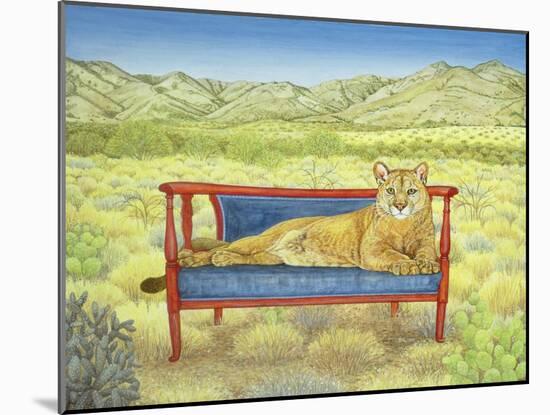 Millers' Mountain-Lion-Ditz-Mounted Giclee Print