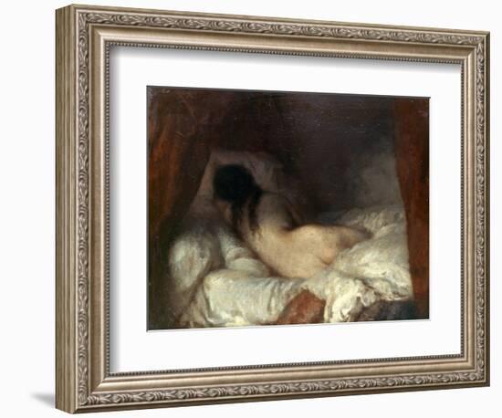 Millet: Reclining Nude-Jean-François Millet-Framed Giclee Print