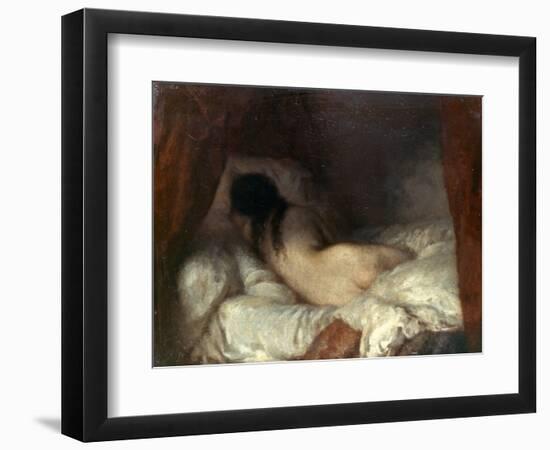 Millet: Reclining Nude-Jean-François Millet-Framed Giclee Print