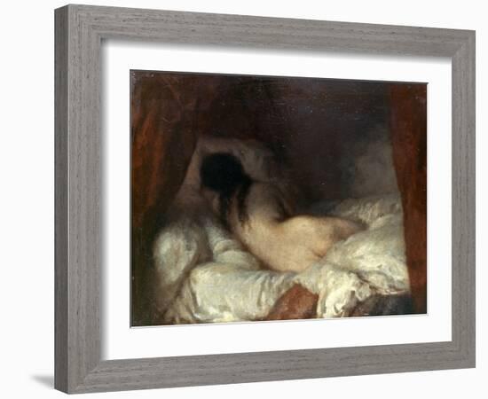 Millet: Reclining Nude-Jean-François Millet-Framed Giclee Print