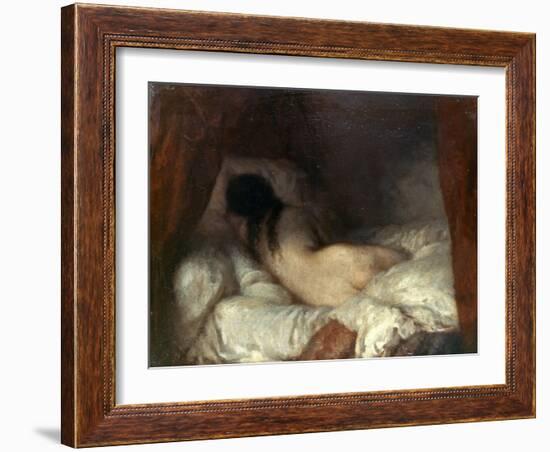 Millet: Reclining Nude-Jean-François Millet-Framed Giclee Print