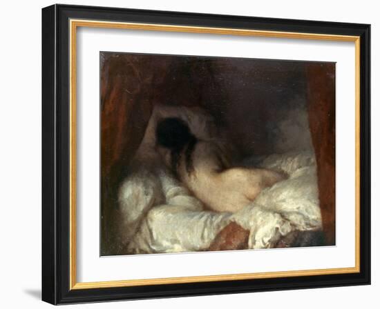 Millet: Reclining Nude-Jean-François Millet-Framed Giclee Print