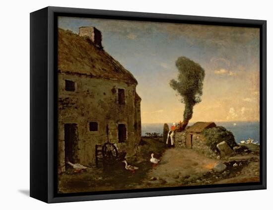 Millet's Birthplace at Gruchy-Jean-François Millet-Framed Premier Image Canvas
