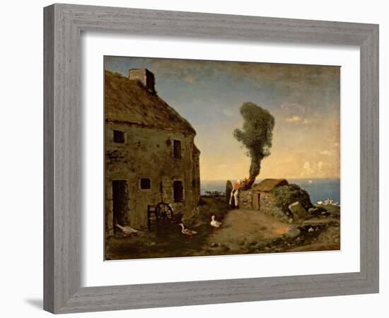 Millet's Birthplace at Gruchy-Jean-François Millet-Framed Giclee Print