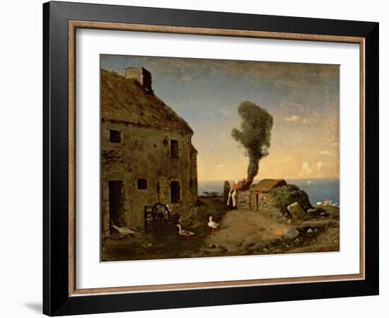 Millet's Birthplace at Gruchy-Jean-François Millet-Framed Giclee Print