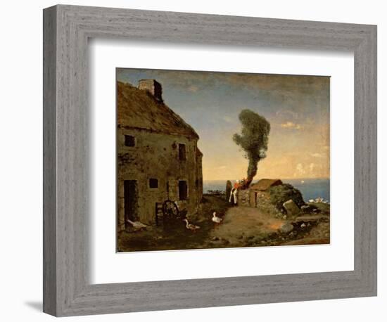 Millet's Birthplace at Gruchy-Jean-François Millet-Framed Giclee Print