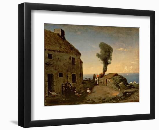 Millet's Birthplace at Gruchy-Jean-François Millet-Framed Giclee Print