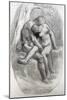Millet: The Lovers-Jean-François Millet-Mounted Giclee Print