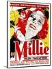 MILLIE, Helen Twelvetrees on window card, 1931.-null-Mounted Art Print