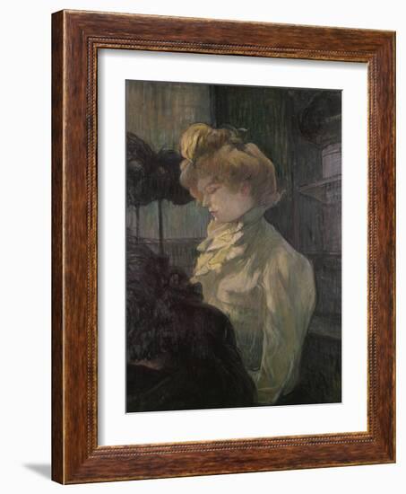 Milliner-Henri de Toulouse-Lautrec-Framed Art Print