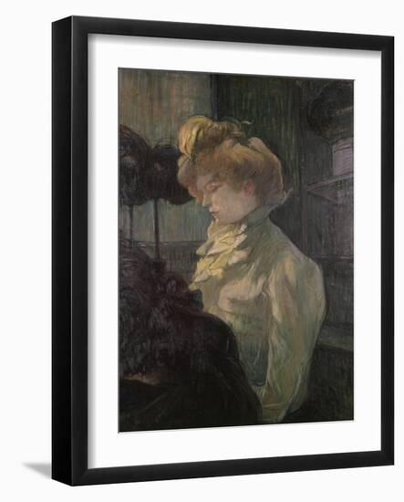 Milliner-Henri de Toulouse-Lautrec-Framed Art Print