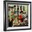 "Millinery Shop," March 10, 1945-John Falter-Framed Giclee Print