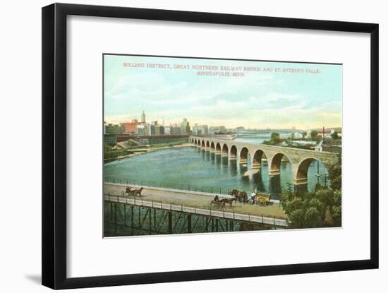 Milling District, Bridges, Minneapolis, Minnesota-null-Framed Art Print