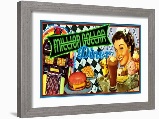 Million Dollar Diner-Kate Ward Thacker-Framed Giclee Print