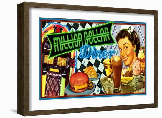 Million Dollar Diner-Kate Ward Thacker-Framed Giclee Print