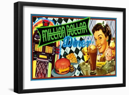 Million Dollar Diner-Kate Ward Thacker-Framed Giclee Print