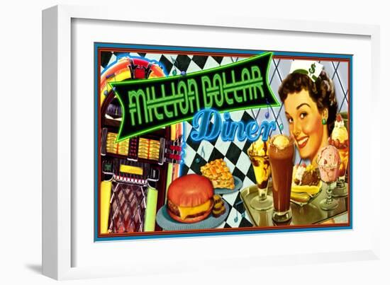 Million Dollar Diner-Kate Ward Thacker-Framed Giclee Print