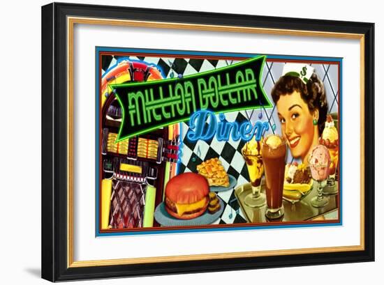 Million Dollar Diner-Kate Ward Thacker-Framed Giclee Print