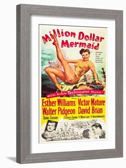 Million Dollar Mermaid-null-Framed Art Print