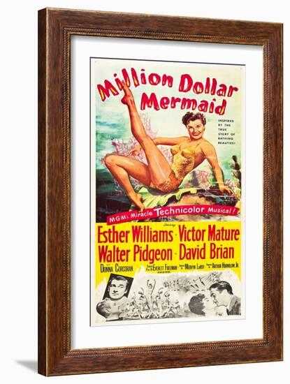 Million Dollar Mermaid-null-Framed Art Print