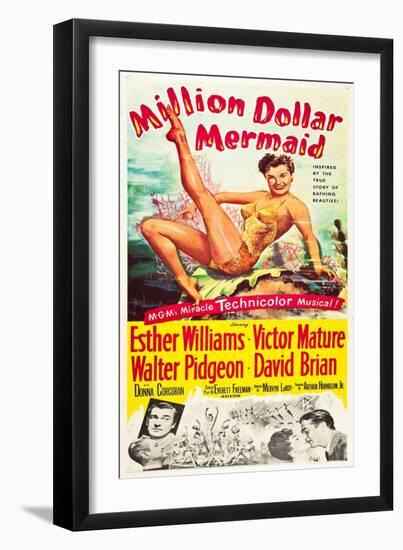 Million Dollar Mermaid-null-Framed Art Print