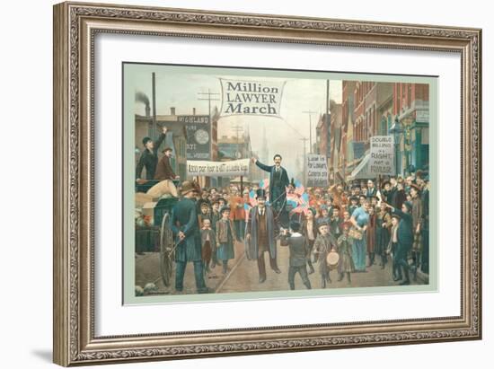 Million Lawyer March-null-Framed Art Print