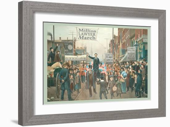 Million Lawyer March-null-Framed Art Print