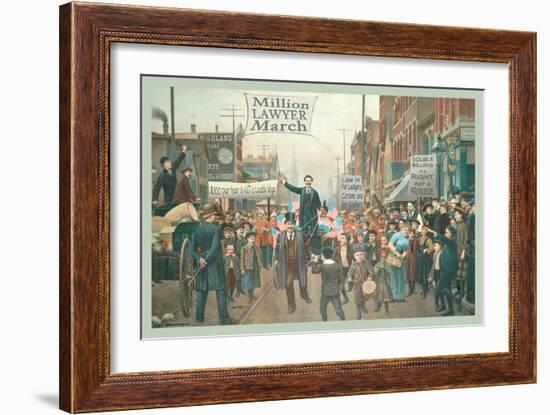 Million Lawyer March-null-Framed Art Print