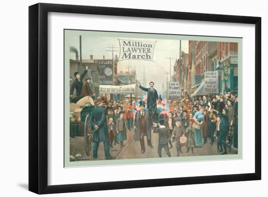 Million Lawyer March-null-Framed Art Print