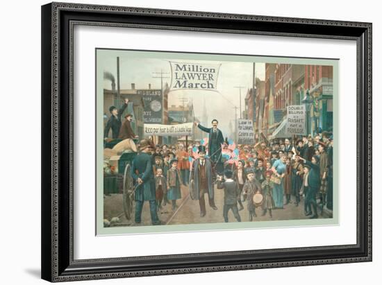 Million Lawyer March-null-Framed Art Print