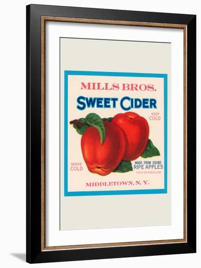 Mills Bros. Sweet Cider-null-Framed Art Print