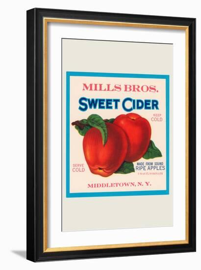 Mills Bros. Sweet Cider-null-Framed Art Print