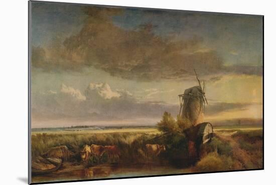 Mills on the Fens, c1853-Henry Bright-Mounted Giclee Print