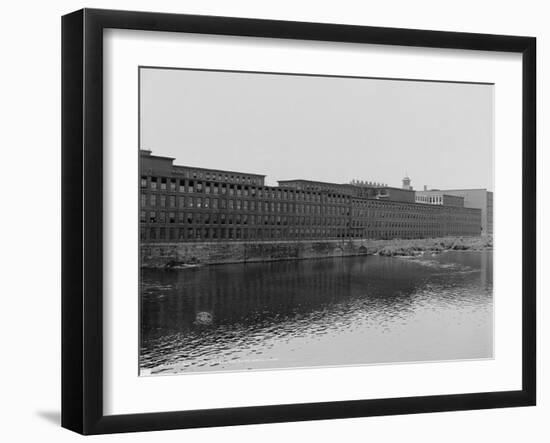 Mills on the Merrimack River, Lowell, Massachusetts, C.1908-null-Framed Photographic Print