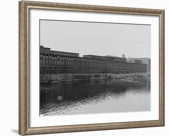 Mills on the Merrimack River, Lowell, Massachusetts, C.1908-null-Framed Photographic Print