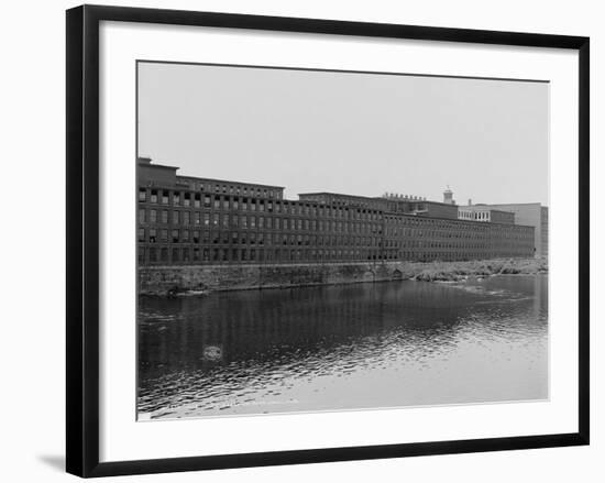 Mills on the Merrimack River, Lowell, Massachusetts, C.1908-null-Framed Photographic Print