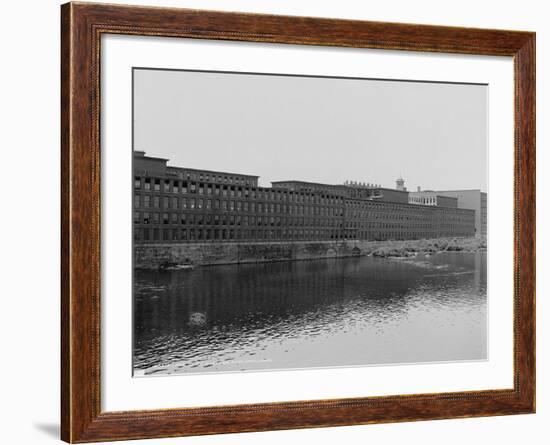 Mills on the Merrimack River, Lowell, Massachusetts, C.1908-null-Framed Photographic Print