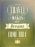 Travel Typographic Vintage Design-MiloArt-Art Print