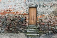 Vintage Photo of Old Wall with Doors-Milosz_G-Photographic Print