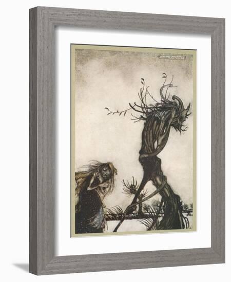 Milton, Comus-Arthur Rackham-Framed Art Print